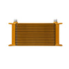 Mishimoto Universal 19 Row Oil Cooler - Gold