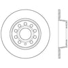 Stoptech 10-13 VW Golf/GTI/Jetta w/ 272mm Rear Disc Rear Premium High Carbon Cryo Brake Rotor