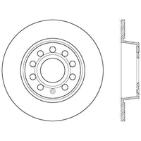 Stoptech 10-13 VW Golf/GTI/Jetta w/ 272mm Rear Disc Rear Premium High Carbon Cryo Brake Rotor