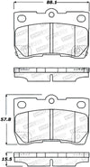 StopTech Sport Brake Pads w/Shims and Hardware - Rear