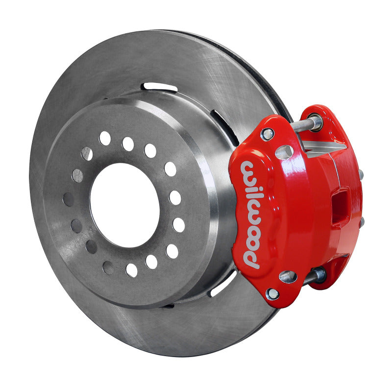 Wilwood D154 P/S Park Brake Kit Red Small Ford 2.66in Offset