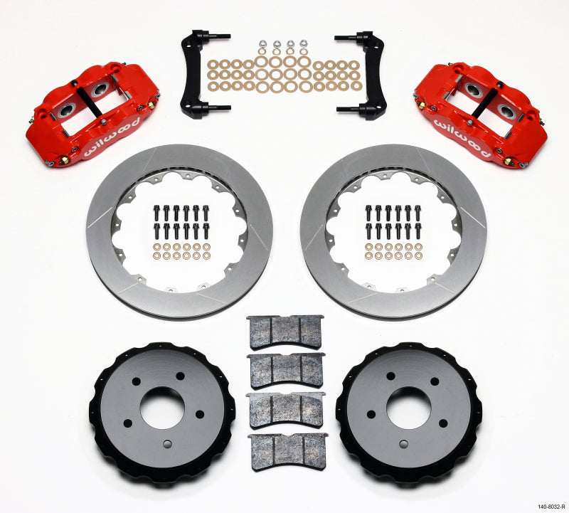 Wilwood Narrow Superlite 4R Rear Kit 12.88in Red 97-04 Corvette C5/Z06