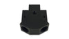 Vibrant Billet Aluminum Y-Block Fitting with 1/8in NPT Port -8AN x Dual -8AN ORB
