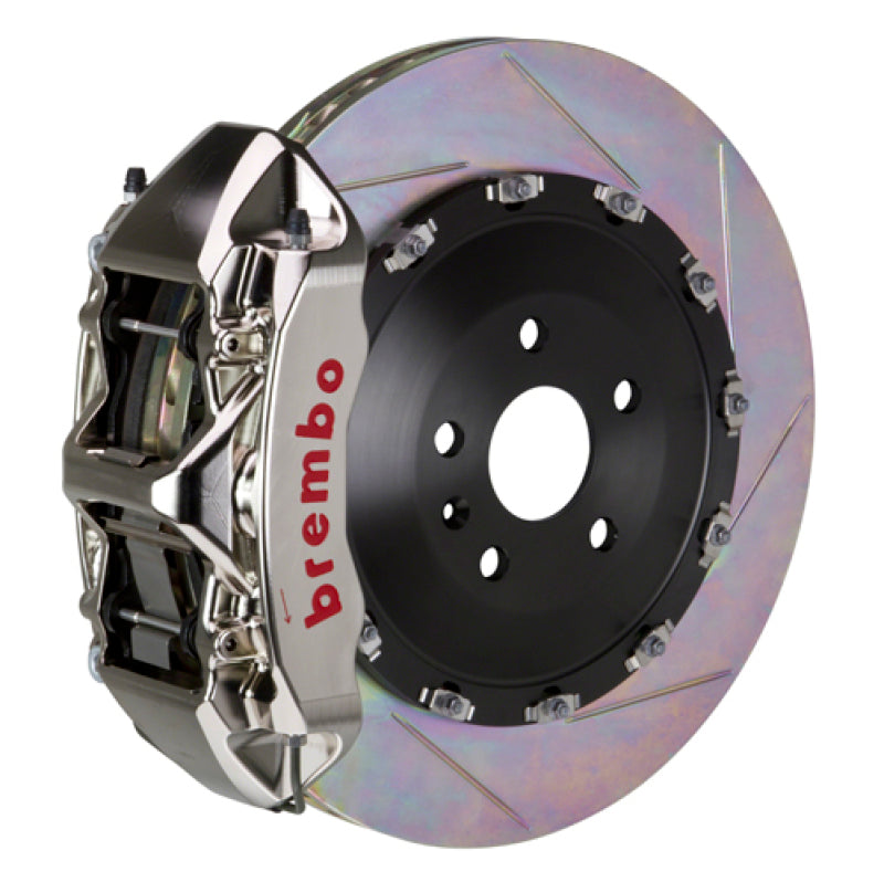 Brembo 18+ RS5 Front GTR BBK 6 Piston Billet405x34 2pc Rotor Slotted Type-1- Nickel Plated