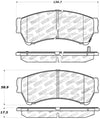 StopTech Performance 06-10 Ford Fusion / 07-10 Lincoln MKZ / 06-09 Mazda 6 Front Brake Pads