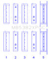 King Engine Bearings Subaru EJ20/EJ22/ EJ25 (Including Turbo) Coated Crankshaft Main Bearing Set