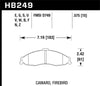 Hawk 98-02 Chevy Camaro / 98-02 Pontiac Firebird Race DTC-60 Front Brake Pads