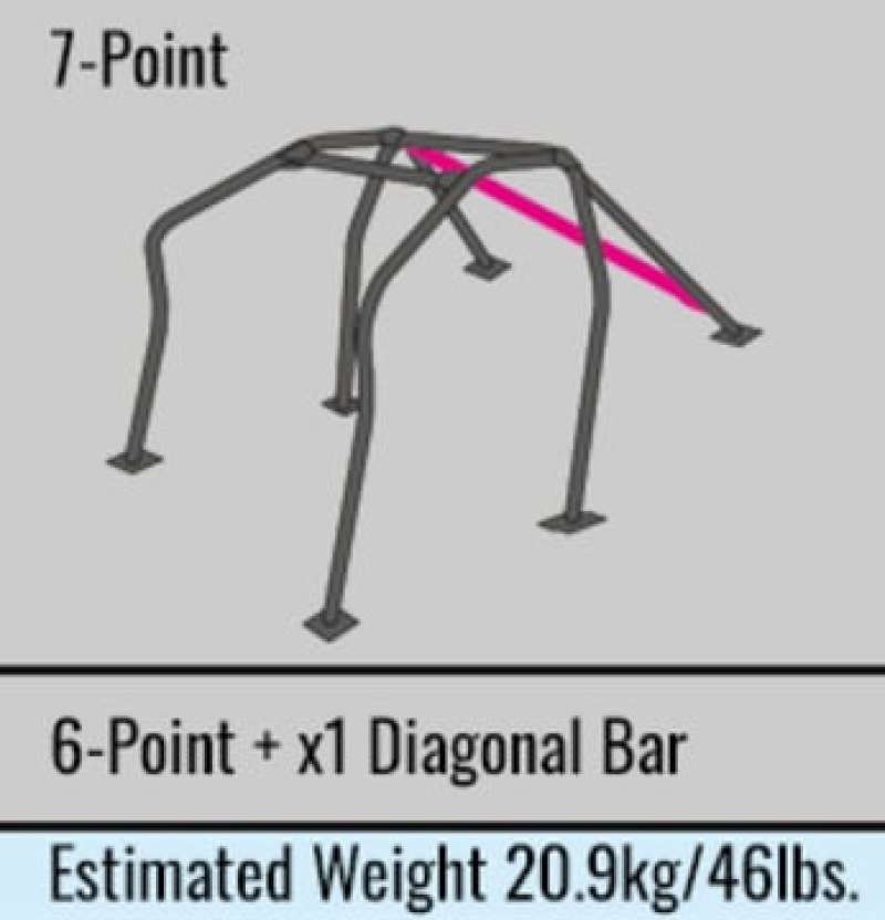 Cusco 2 Passenger 7Pt Chromoly Dash Escape Roll Cage GDA/GDB