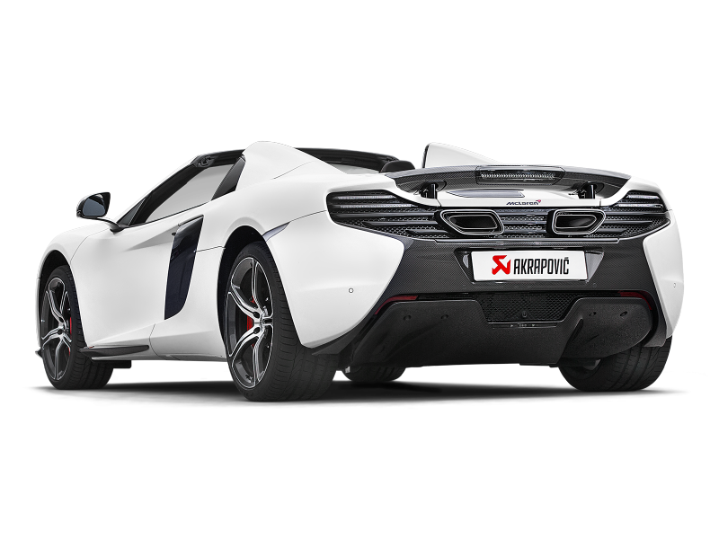 Akrapovic 14-17 McLaren 650S/650S Spyder Slip-On Line (Titanium) w/ Carbon Tips