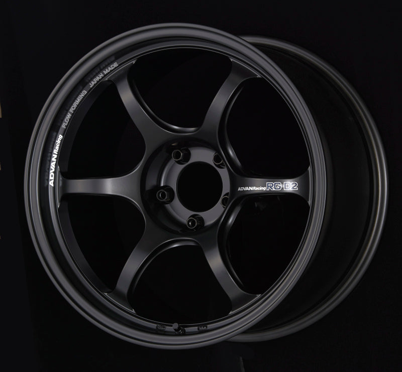 Advan RG-D2 15x5.5 +45 4-100 Semi Gloss Black Wheel