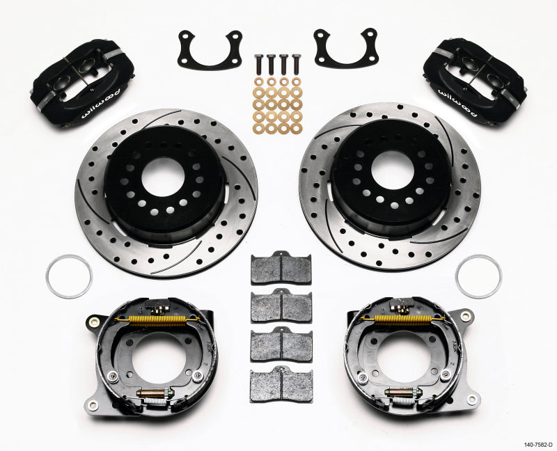 Wilwood Forged Dynalite P/S Park Brake Kit Drilled New Big Ford 2.36in Offset