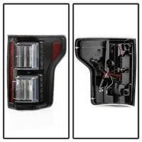 Spyder Ford F150 18-19 - Light Bar LED Tail Lights - All Black ALT-YD-FF15018-LED-BKV2