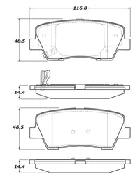 StopTech Sport Brake Pads w/Shims and Hardware