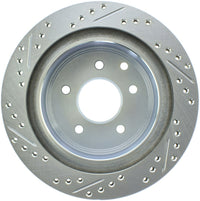 StopTech Select Sport Nissan Slotted and Drilled Left Rear Rotor