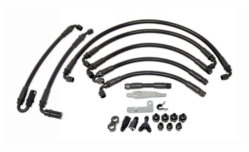 Torque Solution PTFE Fuel Line Kit w/ Flex Fuel - Subaru WRX STI 08-21 / WRX 08-14