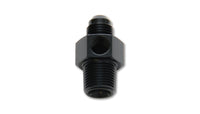 Vibrant -8AN Male to 1/4in NPT Male Union Adapter Fitting w/ 1/8in NPT Port