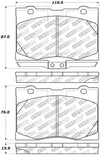 StopTech 05-12 Acura RL Street Select Front Brake Pads
