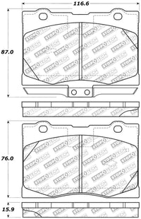 StopTech 05-12 Acura RL Street Select Front Brake Pads
