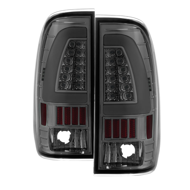 xTune Ford F150 Styleside 97-03 Light Bar LED Tail Lights - Smoke ALT-ON-FF15097-LBLED-SM
