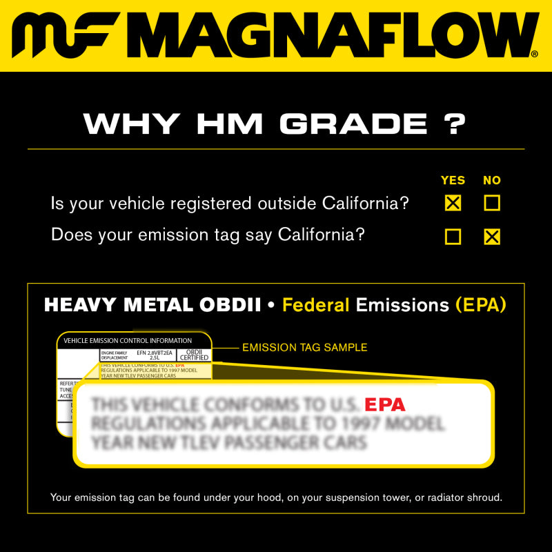 MagnaFlow Conv DF 99-00 BMW Z3 L6 2.8L Rear Manifold