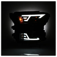 xTune 15-17 Ford F-150 DRL LED Light Bar Projector Headlights - Black Smoke (PRO-JH-FF15015-LB-BSM)