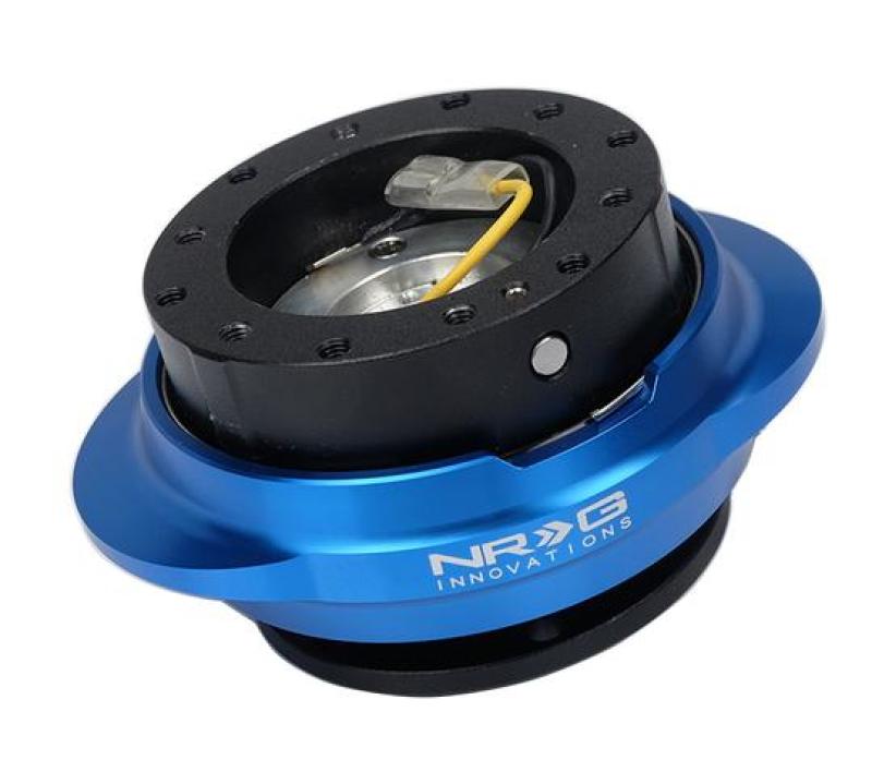 NRG Quick Release Gen 2.2 - Black Body / Shiny Blue Oval Ring