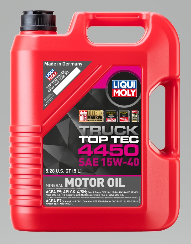 LIQUI MOLY 5L Top Tec Truck 4450 Motor Oil SAE 15W40