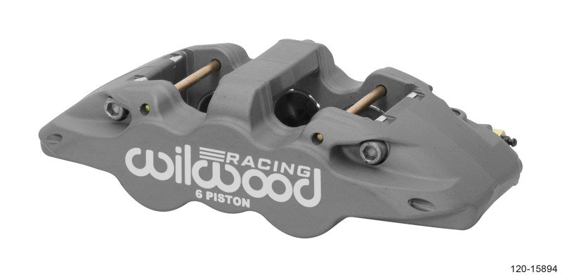 Wilwood Caliper-Aero6-L/H - Black Anodize (.80 Thk Pad) 1.75/1.38/1.38in Pistons .810in Disc