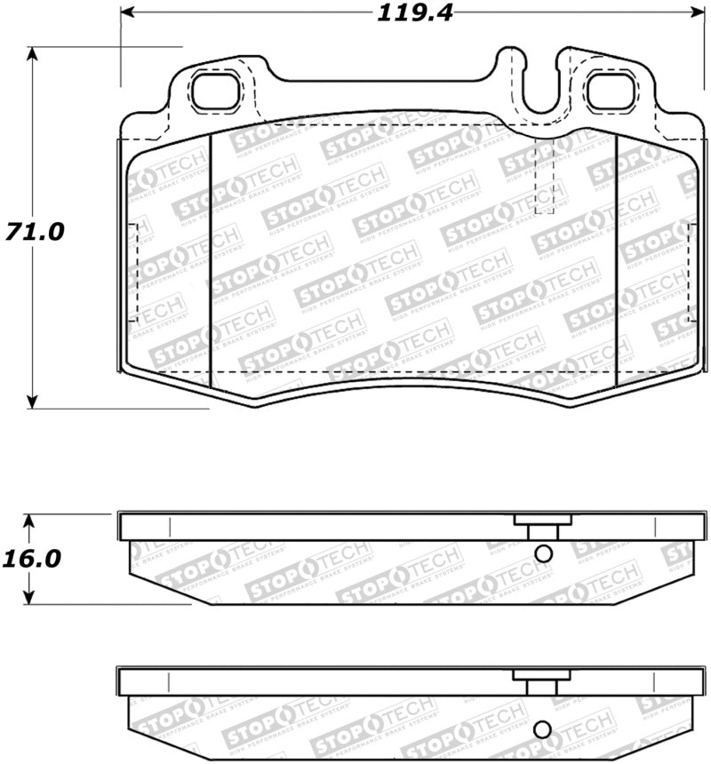 StopTech Sport Performance 03-06 Mercedes CLK500 Front Brake Pads