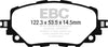 EBC 15-17 Mazda Miata MX-5 Redstuff Ceramic Low Dust Front Brake Pads