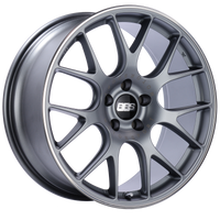 BBS CH-R 20x9 5x120 ET29 Satin Titanium Polished Rim Protector Wheel -82mm PFS/Clip Required