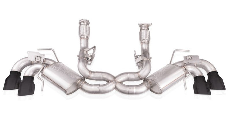 Stainless Works 20-21 Chevrolet Corvette C8 6.2L Redline Cat-Back Exhaust w/ Matte Black Tips