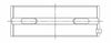 ACL Toyota/Lexus 2JZGE/2JZGTE 3.0L 0.25 Oversized High Performance Main Bearing Set