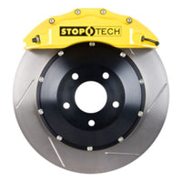 StopTech 06-09 Chevy Corvette Front BBK w/ Yellow ST-60 Calipers Slotted 355x32mm Rotors SS Lines