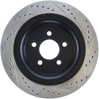 StopTech Slotted & Drilled Sport Brake Rotor - 2015 Ford Mustang GT - Rear Right