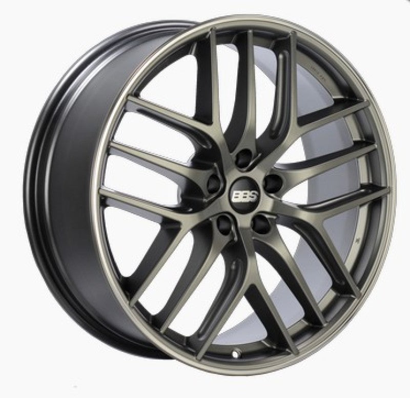 BBS CC-R 20x9.5 5x112 ET20 Satin Platinum Polished Rim Protector Wheel -82mm PFS/Clip Required