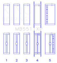 King Engine Bearings General Motors 326 / 350 / 389 / 400 3 Inch Main Bearing Set