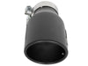 aFe MACH Force-Xp 409 SS Exhaust Tip Black (Left Side) 3in In x 4-1/2in Out x 9in L Clamp-On