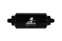 Aeromotive In-Line Filter - (AN-6 Male) 10 Micron Fabric Element Bright Dip Black Finish