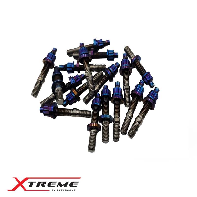 BLOX Racing Xtreme Line Titanium M8x1.25x45mm 10-Piece Set Burnt