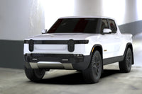 Rally Armor 22-25 Rivian R1T Black UR Mud Flap w/White Logo
