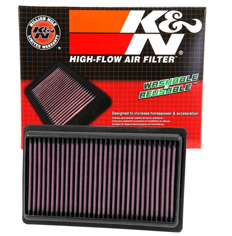 K&N Replacement Panel Air Filter for 2014-2015 Infiniti Q50 3.5L/3.7L V6 (2 Required)