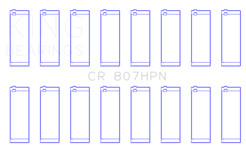 King Chevy LS1 / LS6 / LS3 (Size 010X) Performance Rod Bearing Set