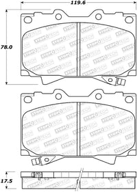 StopTech Sport Brake Pads w/Shims and Hardware - Rear