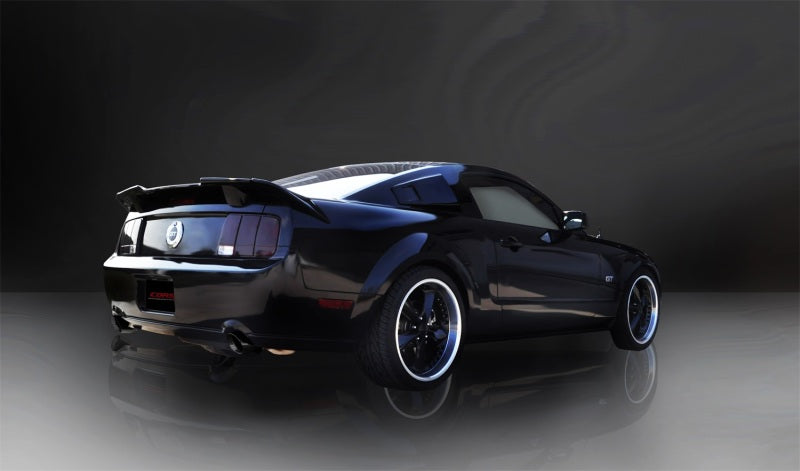 Corsa 2005-2010 Ford Mustang Shelby GT500 5.4L V8 Black Xtreme Axle-Back Exhaust