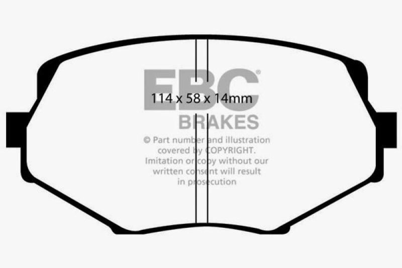 EBC 94-01 Mazda Miata MX5 1.8 Yellowstuff Front Brake Pads