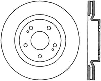 StopTech 08-16 Mitsubishi Lancer Sport Drilled Left Front Rotor