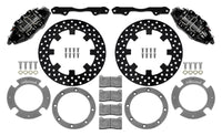 Wilwood 17-21 Can-Am X3RS Black 6-Piston Rear Kit 11.25in - Drilled Rotors