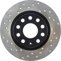 StopTech 10-11 & 13 Audi A3 Quattro / 10 VW GTI Mk VI Drilled Right CRYO-STOP Brake Rotor