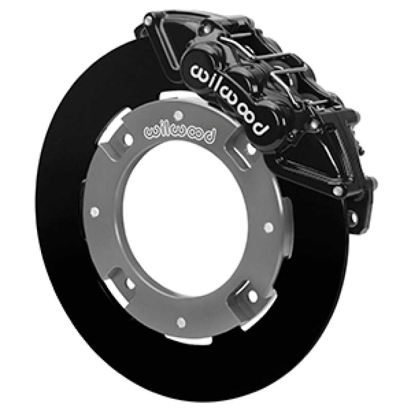 Wilwood 17-21 Can-Am X3RS Black 6-Piston Front Kit 11.25in - Undrilled Rotors